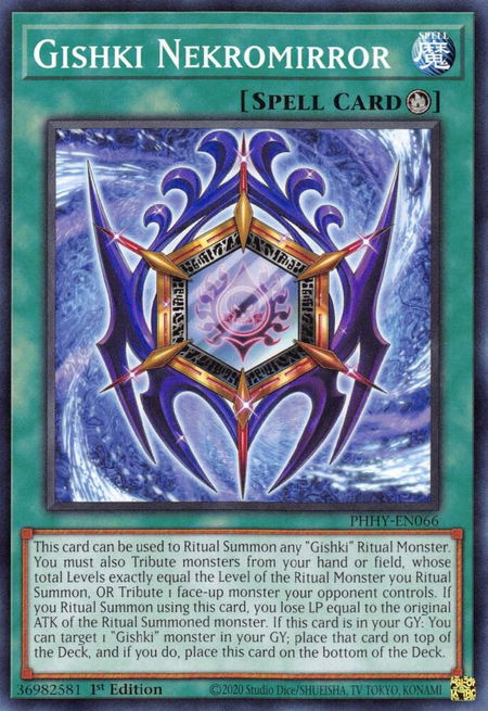 Gishki Nekromirror - Photon Hypernova YuGiOh trading card