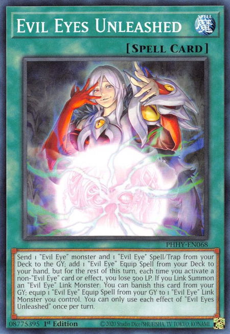 Evil Eyes Unleashed - Photon Hypernova YuGiOh trading card