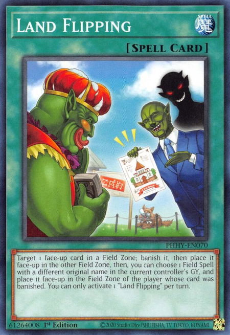 Land Flipping - Photon Hypernova YuGiOh trading card