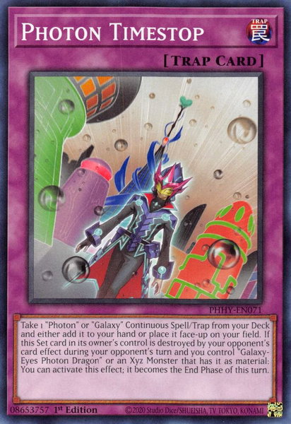 Photon Timestop trading card from Photon Hypernova Photon Timestop - Photon Hypernova YuGiOh trading card