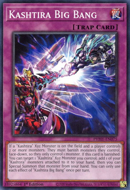 Kashtira Big Bang - Photon Hypernova YuGiOh trading card