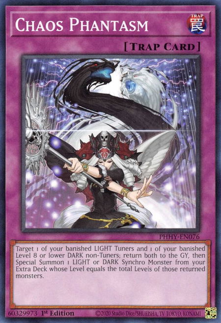 Chaos Phantasm trading card from Photon Hypernova Chaos Phantasm - Photon Hypernova YuGiOh trading card