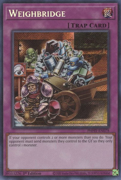 Weighbridge trading card from Photon Hypernova Weighbridge - Photon Hypernova YuGiOh trading card