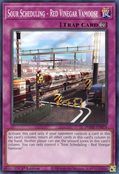 Sour Scheduling - Red Vinegar Vamoose - Photon Hypernova YuGiOh trading card