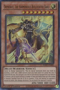Orphebull the Harmonious Bullfighter Bard - Photon Hypernova (PHHY) #PHHY-EN082 - Ultra Rare YuGiOh Trading Card