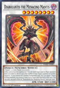 Diabolantis the Menacing Mantis - Photon Hypernova (PHHY) #PHHY-EN083 - Common / Short Print YuGiOh Trading Card