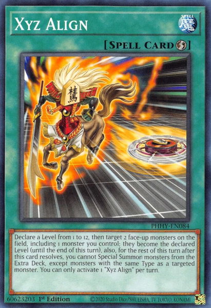 Xyz Align trading card from Photon Hypernova Xyz Align - Photon Hypernova YuGiOh trading card