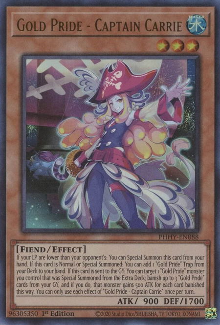 Gold Pride - Captain Carrie - Photon Hypernova YuGiOh trading card