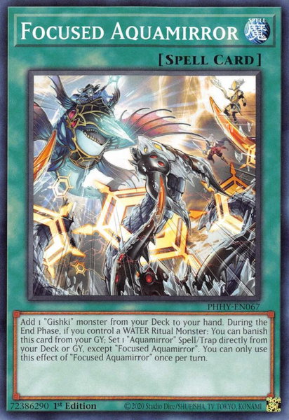 Focused Aquamirror - Photon Hypernova YuGiOh trading card