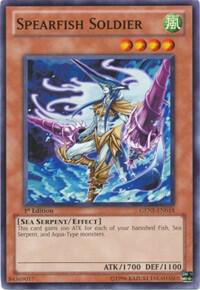 Spearfish Soldier trading card from Generation Force Spearfish Soldier - Generation Force YuGiOh trading card