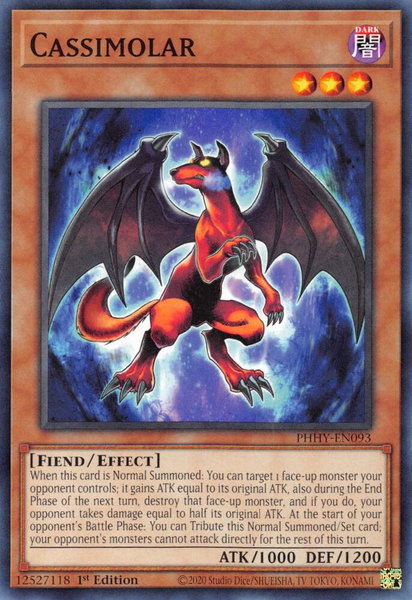 Cassimolar trading card from Photon Hypernova Cassimolar - Photon Hypernova YuGiOh trading card