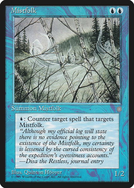 Mistfolk - Ice Age Magic: The Gathering trading card