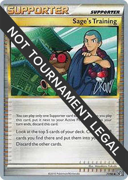 Sage's Training - 2011 (Christopher Kan) - World Championship Decks Pokémon trading card