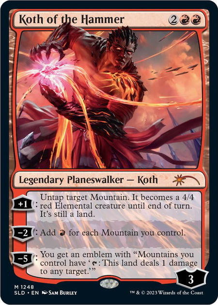 Koth of the Hammer - Secret Lair Drop Series Magic: The Gathering trading card