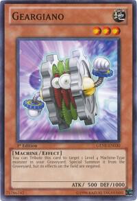 Geargiano trading card from Generation Force Geargiano - Generation Force YuGiOh trading card