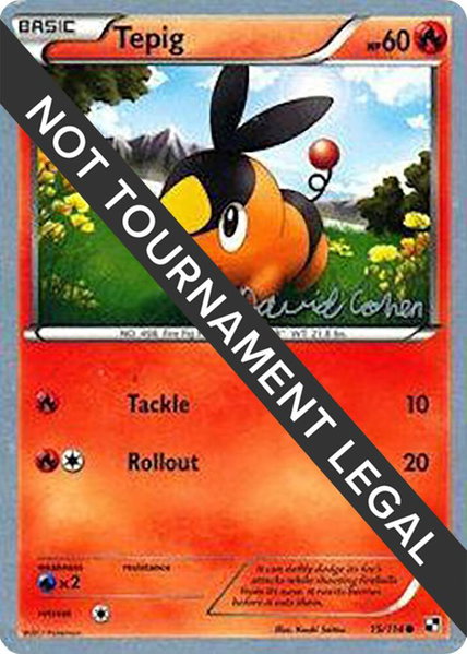 Tepig - 2011 (David Cohen) trading card from World Championship Decks Tepig - 2011 (David Cohen) - World Championship Decks Pokémon trading card