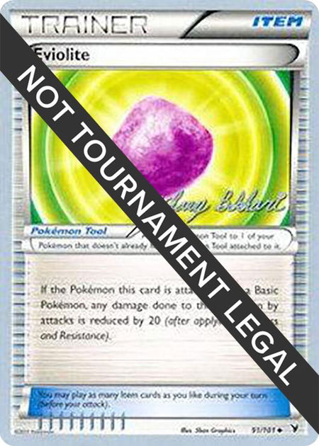 Eviolite - 2012 (Zachary Bokhari) - World Championship Decks Pokémon trading card