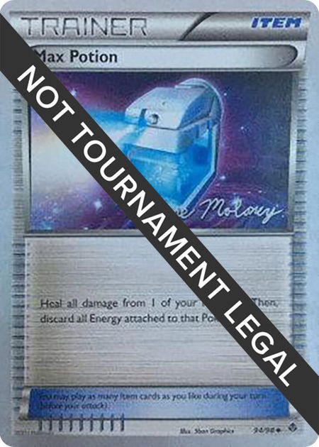 Max Potion - 2012 (Chase Moloney) - World Championship Decks Pokémon trading card