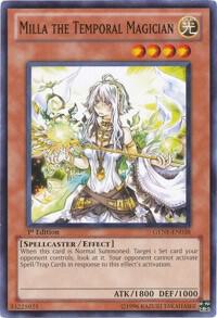 Milla the Temporal Magician trading card from Generation Force Milla the Temporal Magician - Generation Force YuGiOh trading card