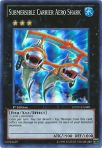 Submersible Carrier Aero Shark trading card from Generation Force Submersible Carrier Aero Shark - Generation Force YuGiOh trading card