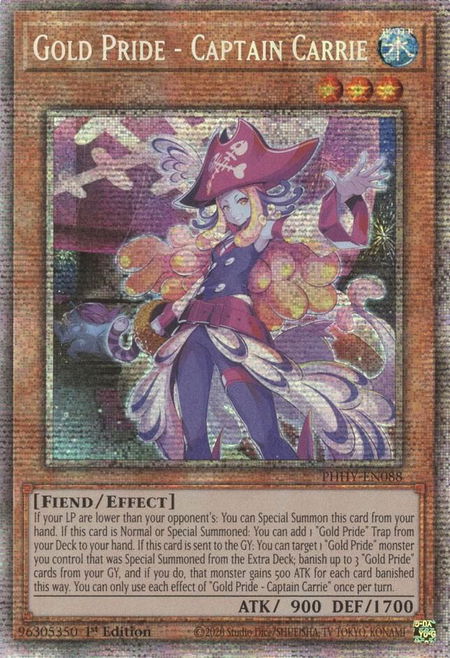 Gold Pride - Captain Carrie (Starlight Rare) - Photon Hypernova YuGiOh trading card