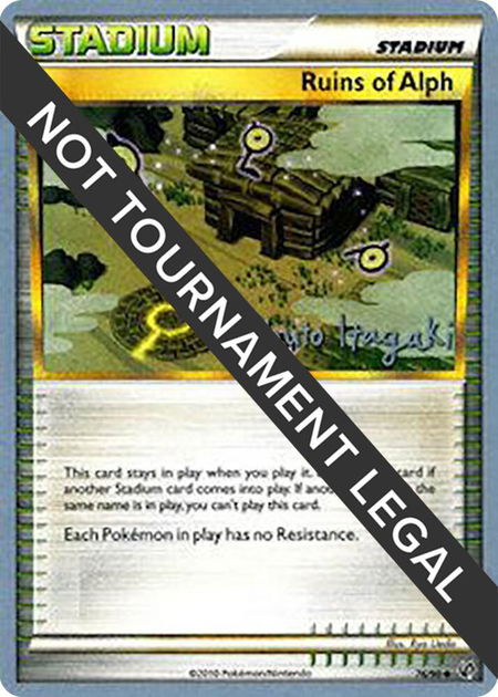 Ruins Of Alph - 2012 (Shuto Itagaki) - World Championship Decks Pokémon trading card