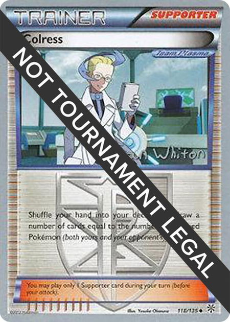 Colress - 2013 (Ian Whiton) trading card from World Championship Decks Colress - 2013 (Ian Whiton) - World Championship Decks Pokémon trading card