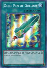 Quill Pen of Gulldos trading card from Generation Force Quill Pen of Gulldos - Generation Force YuGiOh trading card