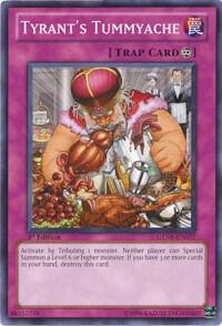 Tyrant's Tummyache trading card from Generation Force Tyrant's Tummyache - Generation Force YuGiOh trading card