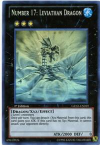 Number 17: Leviathan Dragon (Ghost Rare) trading card from Generation Force Number 17: Leviathan Dragon (Ghost Rare) - Generation Force YuGiOh trading card