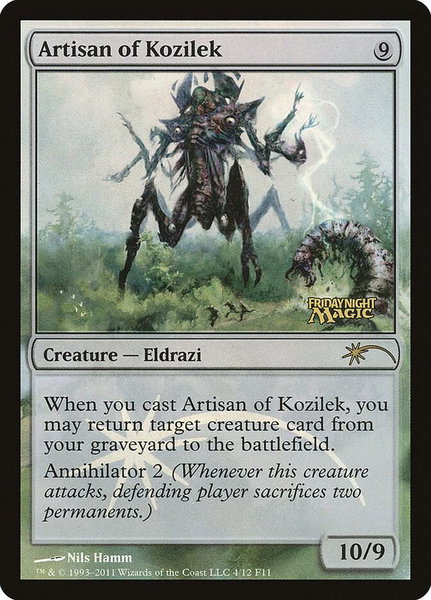 Artisan of Kozilek trading card from FNM Promos Artisan of Kozilek - FNM Promos Magic: The Gathering trading card