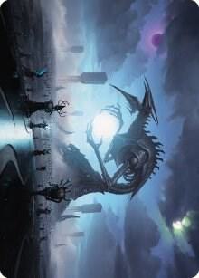 Blue Sun's Twilight Art Card - Art Series: Phyrexia: All Will Be One Magic: The Gathering trading card