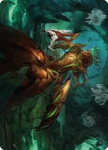 Glissa Sunslayer Art Card - Art Series: Phyrexia: All Will Be One Magic: The Gathering trading card