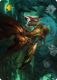 Glissa Sunslayer Art Card (Gold-Stamped Signature) - Art Series: Phyrexia: All Will Be One (ASONE) #47 - Special Magic: The Gathering Trading Card