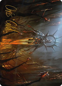 Solphim, Mayhem Dominus Art Card (Gold-Stamped Signature) - Art Series: Phyrexia: All Will Be One (ASONE) #35 - Special Magic: The Gathering Trading Card
