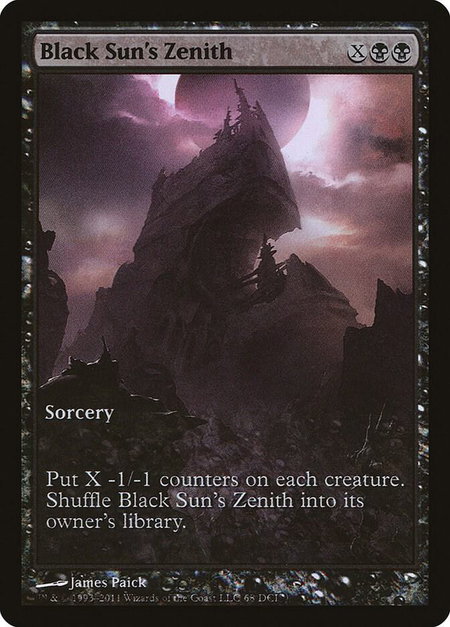 Black Sun's Zenith - Game Day & Store Championship Promos Magic: The Gathering trading card