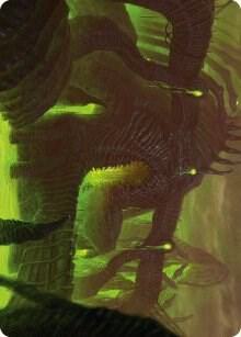 The Dross Pits Art Card - Art Series: Phyrexia: All Will Be One Magic: The Gathering trading card