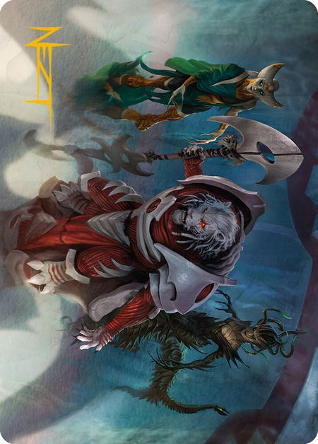 Norn's Decree Art Card (Gold-Stamped Signature) trading card from Art Series: Phyrexia: All Will Be One Norn's Decree Art Card (Gold-Stamped Signature) - Art Series: Phyrexia: All Will Be One Magic: The Gathering trading card