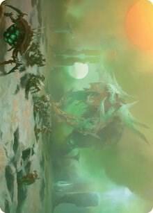 Green Sun's Twilight Art Card trading card from Art Series: Phyrexia: All Will Be One Green Sun's Twilight Art Card - Art Series: Phyrexia: All Will Be One Magic: The Gathering trading card