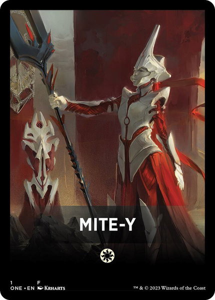 Mite-Y Theme Card trading card from Phyrexia: All Will Be One Mite-Y Theme Card - Phyrexia: All Will Be One Magic: The Gathering trading card