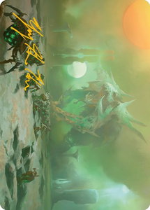 Green Sun's Twilight Art Card (Gold-Stamped Signature) - Art Series: Phyrexia: All Will Be One (ASONE) #39 - Special Magic: The Gathering Trading Card