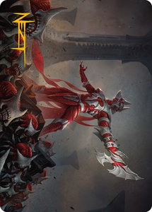 Mite Overseer Art Card (Gold-Stamped Signature) - Art Series: Phyrexia: All Will Be One (ASONE) #4 - Special Magic: The Gathering Trading Card