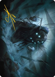 Meldweb Curator Art Card (Gold-Stamped Signature) - Art Series: Phyrexia: All Will Be One (ASONE) #16 - Special Magic: The Gathering Trading Card