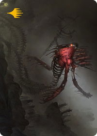 Drivnod, Carnage Dominus Art Card (Gold-Stamped Signature) - Art Series: Phyrexia: All Will Be One (ASONE) #20 - Special Magic: The Gathering Trading Card