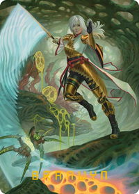 The Eternal Wanderer Art Card (Gold-Stamped Signature) - Art Series: Phyrexia: All Will Be One (ASONE) #3 - Special Magic: The Gathering Trading Card