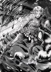 Nahiri, the Unforgiving Art Card (80/81) - Art Series: Phyrexia: All Will Be One Magic: The Gathering trading card