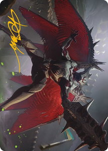 Phyrexian Vindicator Art Card (7/81) (Gold-Stamped Signature) - Art Series: Phyrexia: All Will Be One (ASONE) #7 - Special Magic: The Gathering Trading Card