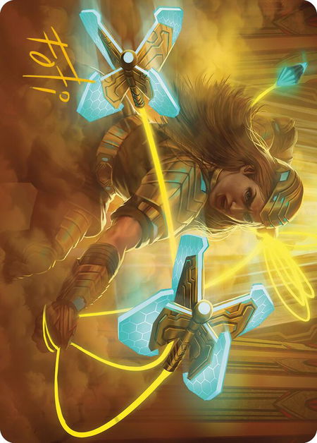 Bladehold War-Whip Art Card (Gold-Stamped Signature) trading card from Art Series: Phyrexia: All Will Be One Bladehold War-Whip Art Card (Gold-Stamped Signature) - Art Series: Phyrexia: All Will Be One Magic: The Gathering trading card