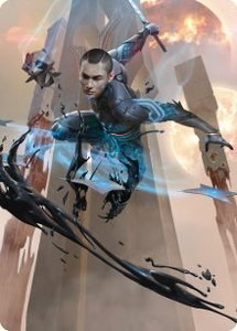 Kaito, Dancing Shadow Art Card (48/81) - Art Series: Phyrexia: All Will Be One (ASONE) #48 - Special Magic: The Gathering Trading Card