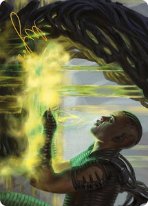 Necrogen Communion Art Card (Gold-Stamped Signature) - Art Series: Phyrexia: All Will Be One (ASONE) #21 - Special Magic: The Gathering Trading Card